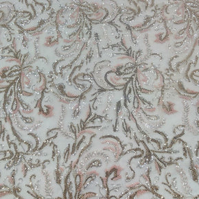 BRIDAL LACE Dress Fabrics Bridal Lace Fabric 130 cm Peach (7640088379481)