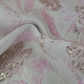 BROCADE Dress Fabrics Brocade Fabric 150cm Pink (7419199193177)