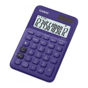 CASIO CALCULATOR Casio 12-Digit Mini Desk Calculator Purple MS-20UC-PL (7400585429081)