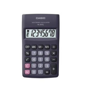 CASIO CALCULATOR Casio Pocket Calculator Hl-815l Black (7400576352345)