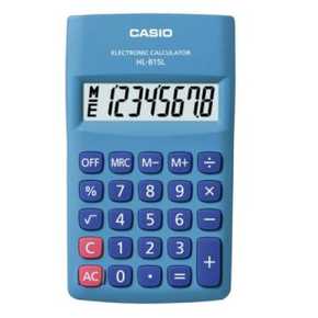 CASIO CALCULATOR Casio Portable  Calculator Hl-815l Blue (7400578318425)