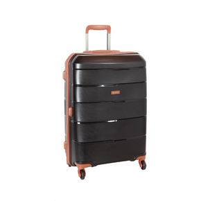 CELLINI Luggage Cellini Spinn Cabin Trolley Case Black/Tan (7134119657561)
