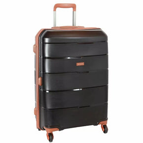 CELLINI Luggage Cellini Spinn Medium Trolley Case Black/Tan (7134120149081)