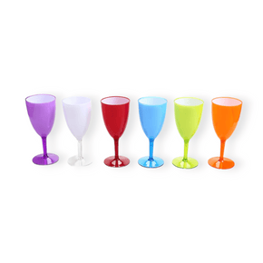 Continental Homeware Holder Continental Houmeware Plastic Wine Glasses 300ml CH151 (7299195699289)