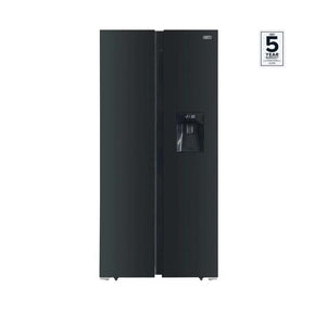 defy Side by side fridge Defy 496L Black Glass Door Side By Side Model DFF456 (6562307866713)