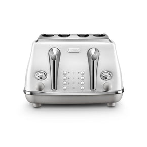 Delonghi TOASTER Delonghi 4 Slice Icona Capitals Toaster White CTOC4003.W (2061796212825)