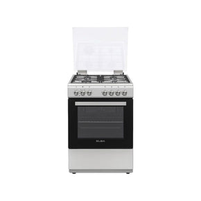 Elba Gas Stove Elba 60CM Stainless Steel 4 burner Cooker with Electric Oven-04/66CL (7526344884313)