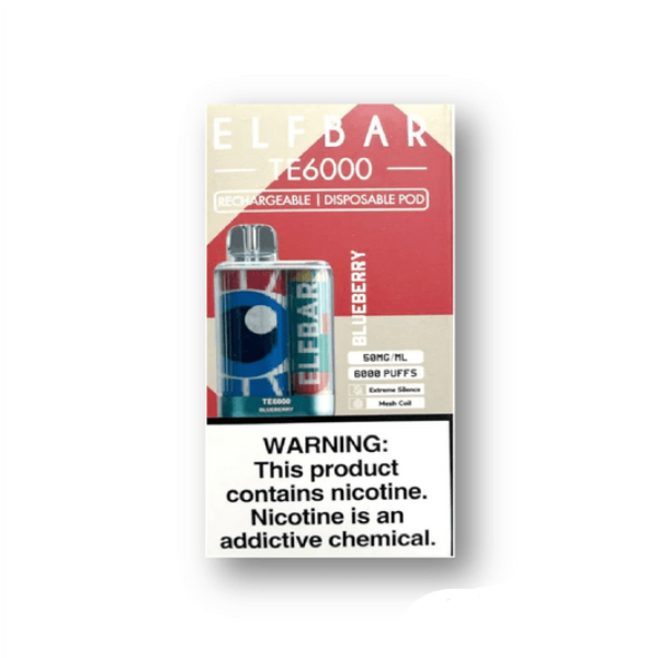 Elfbar Elfbar TE 6000 Blue Berry Ice (7397897830489)