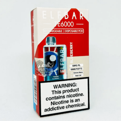 Elfbar Elfbar TE 6000 Blue Berry Ice (7397897830489)