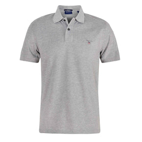 GANT Golf T Shirt Gant Original Pique Slim Fit Golfer Grey (7441237377113)