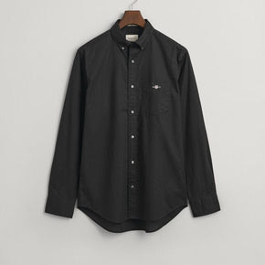 GANT Shirts Gant Regular Fit Poplin Shirt Black (7637334982745)