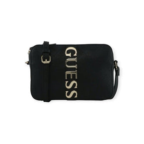 Guess Ladies Handbags Women's Guess Black Garrick Camera Crossbody Bag (7508829208665)
