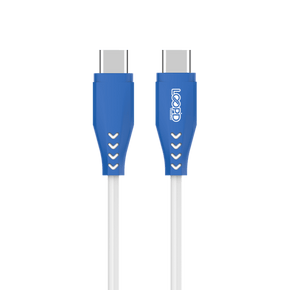 Loopd Charging Cable Loopd Type C To Type C Cable 60W 1.2M-White/Blue (7672133386329)