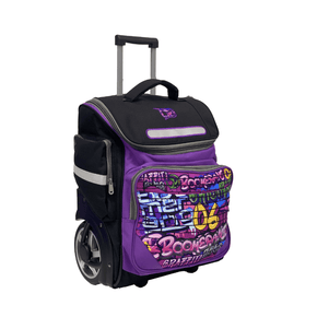 MHC World Boomerang Trolley Bag Xxl Large Big Wheel Graffiti Purple (7471242739801)