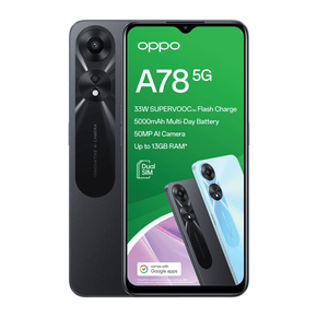 Oppo Smart Phones Oppo A78 5G Dual Sim 128GB - Black (7297473282137)