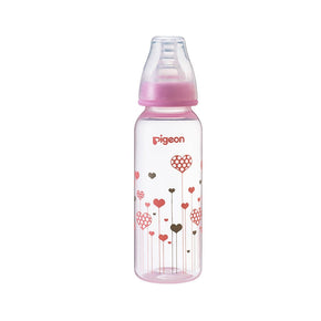 Pigeon Babies & Kids Pigeon Flexible Bottle PP Pink Heart 240ml 6814 (7422213423193)