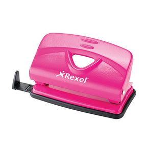 Rexel Tech & Office Rexel V210 2 Hole Metal 10 Sheet Punch Pink (7397291262041)