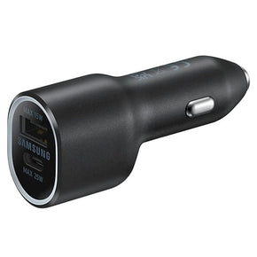 Samsung car charger Samsung Car Charger Duo 40W (Dual Port) - Black (7672277074009)