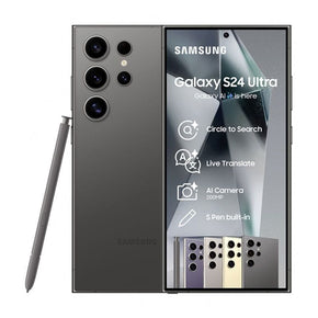 Samsung Smart Phones TITANIUM BLACK Samsung Galaxy S24 Ultra 5G 256GB Dual Sim (7665629790297)