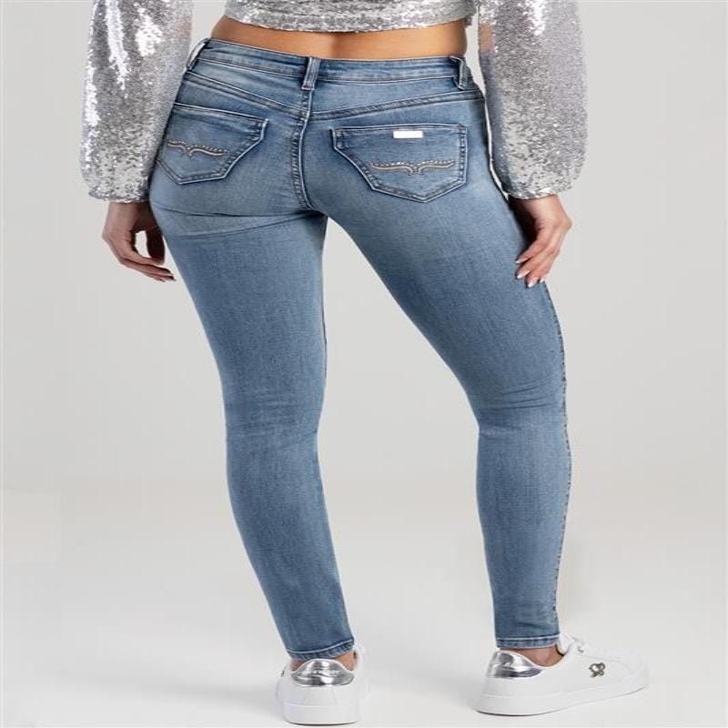 Sissy Boy Mila Rose Mid Waist Skinny With Back Pocket Embroidery MHC sissy-boy-mila-rose-mid-waist-skinny-with-back-pocket-embroidery-mhc