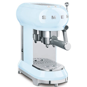 smeg COFFEE MACHINE Smeg 50'S Style Espresso Manual Coffee Machine Pastel Blue ECF01PBSA (7478657253465)