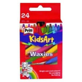 Staedtler School Stationery Pritt Kidsart Waxies 24 Wax Crayons (7397157371993)