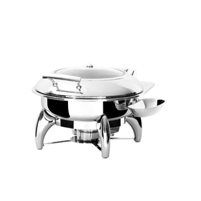 STEEL KING chafing dish Steel King Round Chafing Dish and Stand Induction Compatible 7.S52293 (7619989340249)
