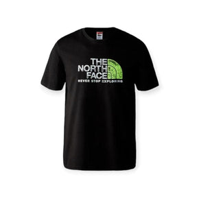 The North face T Shirt The North Face short sleeve rust 2 tee - tnf black & led yellow (7504242770009)