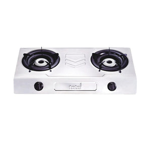 Totai Gas Stove Totai Hot Plate 2 Burner Polished Stainless Steel Gas Stove 26/011A (4352984678489)