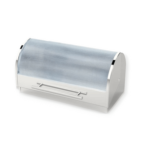 totally home Bread Bin Totally Home Stainless Steel Bread Bin With Hobnail Glass Cover TH61 (7610890059865)
