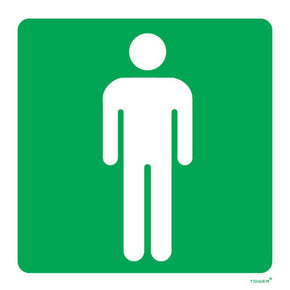Tower Tech & Office Tower Men's Toilet Reference Sign Abs 150x150mm (7397169496153)