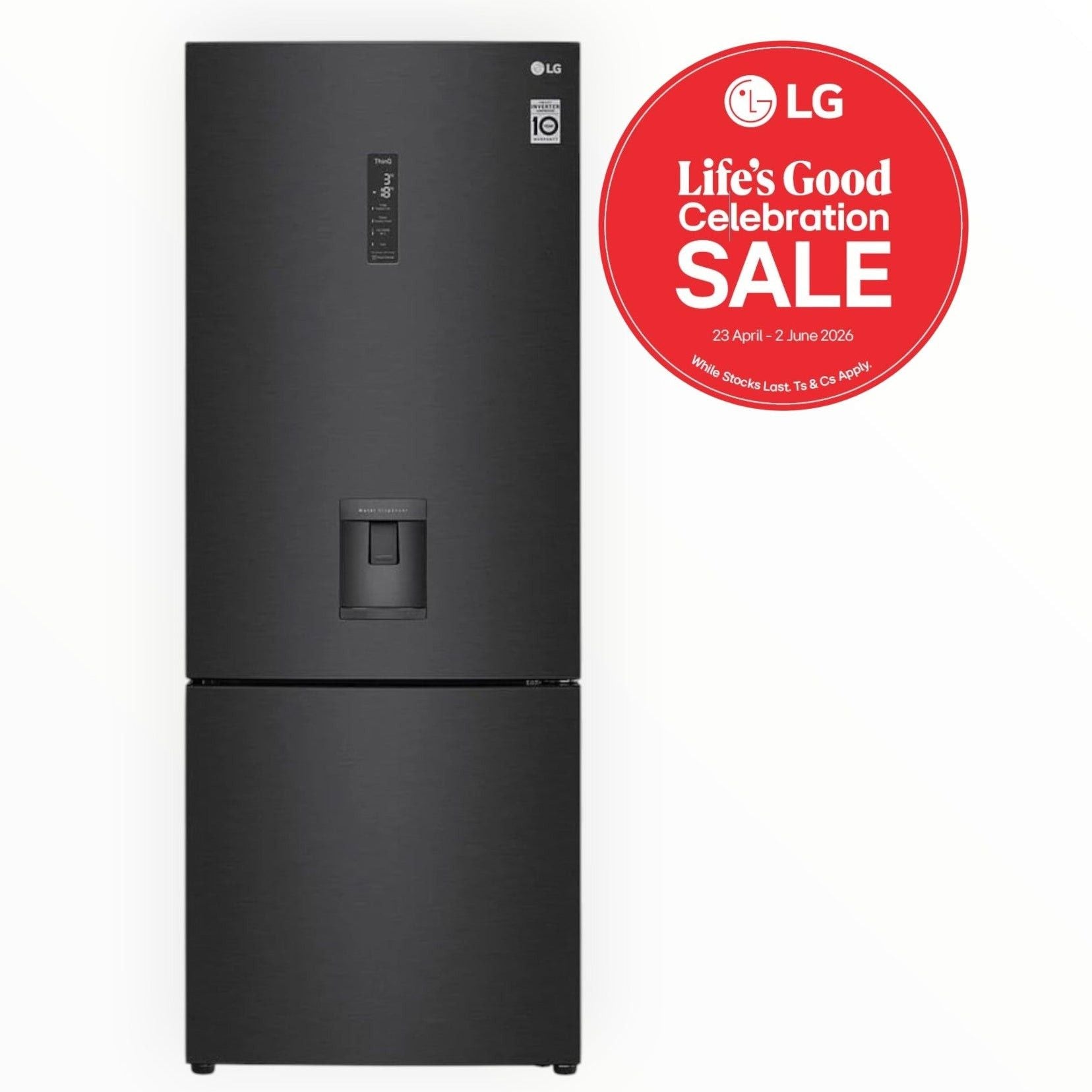 クール LG 611 Litre Side x Side fridge – Black GC-L257SQSL - Wakefords