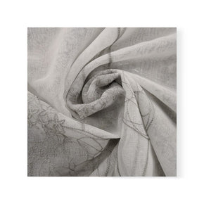 Unique Loom Lace & Voile Fabrics Embroided Voile DES:5 XHS White 280cm (7483139915865)