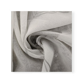 Unique Loom Lace & Voile Fabrics Embroided Voile XHS White 280cm