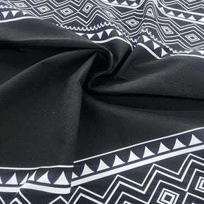 XHOSA FABRIC Dress Fabrics Printed Xhosa Fabric Dsn 1 150 cm Black (7589293686873)