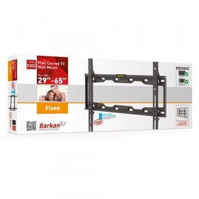 Barkan TV Bracket Barkan  29-65" Fixed Wall Mount Bracket BRAE302B (7251704840281)