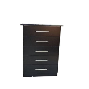 Bedroom Suites & Drawers Chest  Of Drawer 5 Drawers Black (7233950449753)