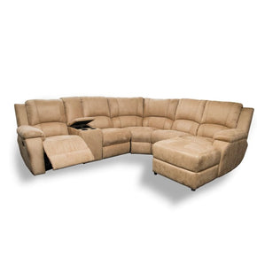 calgan Furniture & Lights Lyla 6 Piece 1 Action Corner+Chaise+Console Lounge Suite (4333693173849)