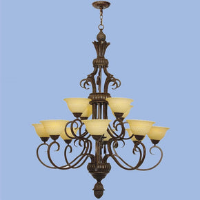 CHANDELIER CH1478/8+4 OLD GOLD (2061600489561)