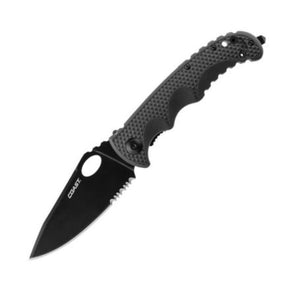 Coast Knife Coast TX395 Knife Tactical Double Lock With Partially Serrated Black Blade CO-K20845 (7284992737369)