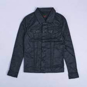 Cutty Size Small Cutty Coated Denim Jacket Black (7156954988633)