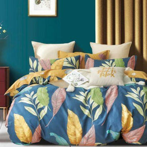 Egyptian Cotton Duvet Cover 200 Thread Count Percale Cotton Printed Duvet Covers Set Ivy (6547991199833)