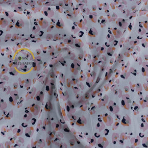 FLANNEL Dress Forms Printed Flannel Fabric Pink leopard 110cm (7062467313753)