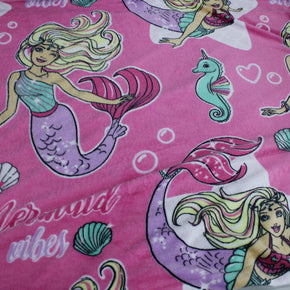 Fleece Dress Fabrics Barbie Mongolian Fleece Fabric 150 cm (6593950154841)