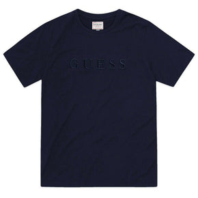 Guess T Shirt Guess Pima Crew Tee Blue (7132822765657)