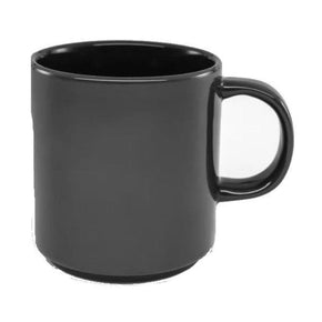 Jan MUGS Jan Flat Stackable Mug Dark Grey 400ml JH-000056 (7134341070937)