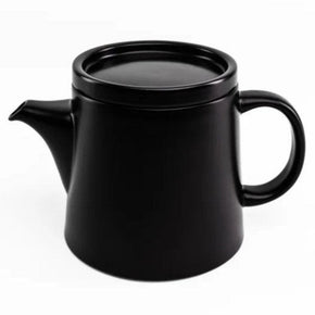 Jan Teapot Jan Flat Stackable Tea Pot 1200ml Semi Matt Black JH-000071 (7134990925913)