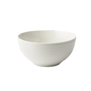 Jenna Clifford BOWL Jenna Clifford Embossed Lines Cereal Bowl 15cm Cream White (2061547110489)
