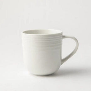 Jenna Clifford MUG Jenna Clifford Embossed Lines Coffee Mug 400ml Cream White (2061547241561)