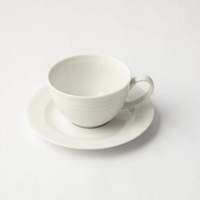 Jenna Clifford MUG Jenna Clifford Embossed Lines Cup & Saucer 200ml Cream White (2061551730777)